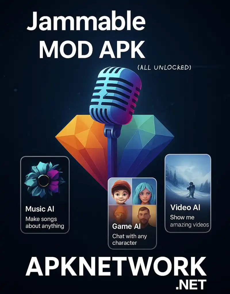 Gameplay of Jammable MOD APK 2025 showing tapping and swiping notes with unlimited coins